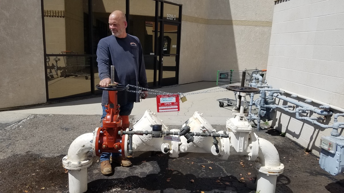 Residential and commercial plumber Zierman Backflow unit