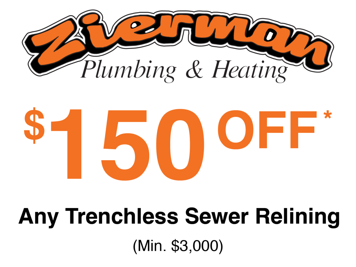 Plumbing offers: $150 dollars off any trenchless sewer relining and repair