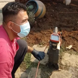 Zierman Plumbing technician running a sewer camera inspection