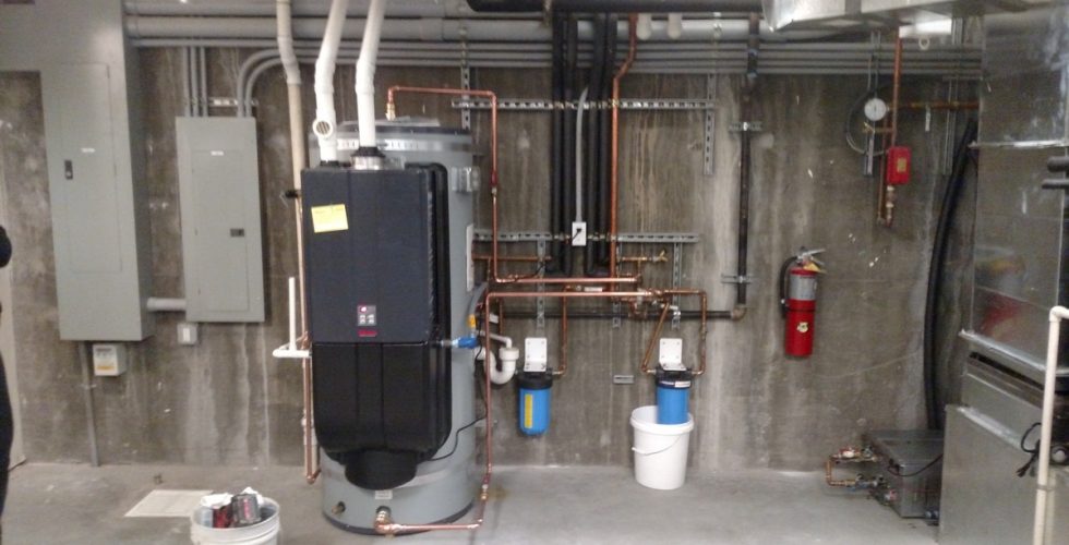 Water heater repair and replacement, large water heater repaired